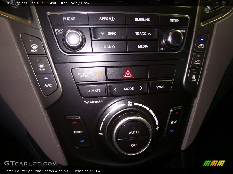 Iron Frost / Gray 2018 Hyundai Santa Fe SE AWD