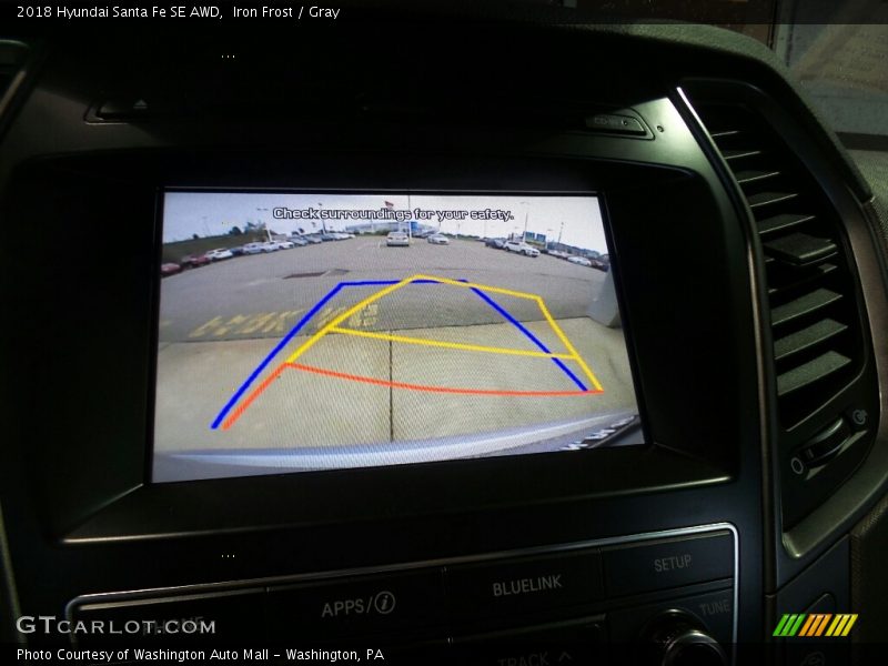 Iron Frost / Gray 2018 Hyundai Santa Fe SE AWD