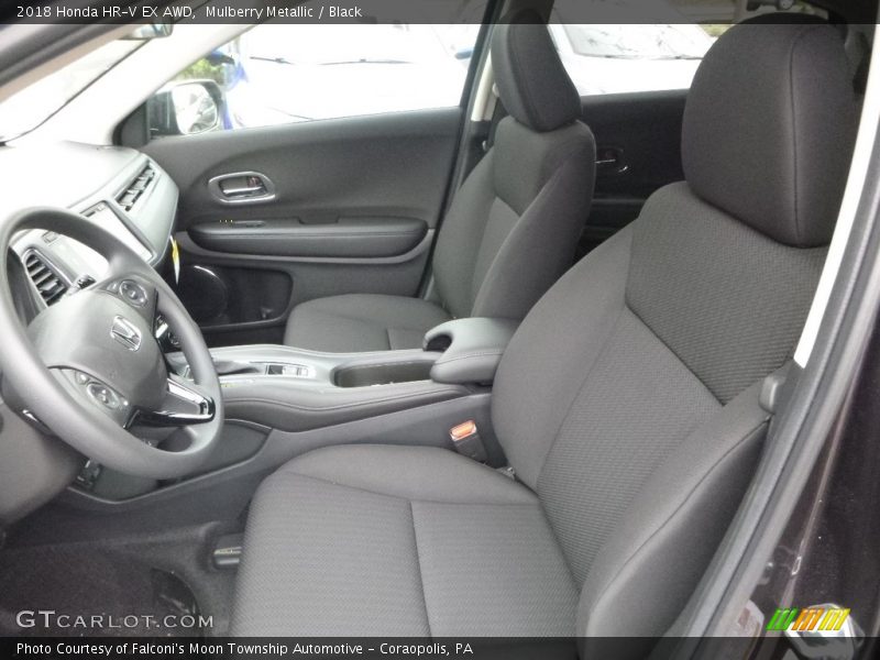 Mulberry Metallic / Black 2018 Honda HR-V EX AWD