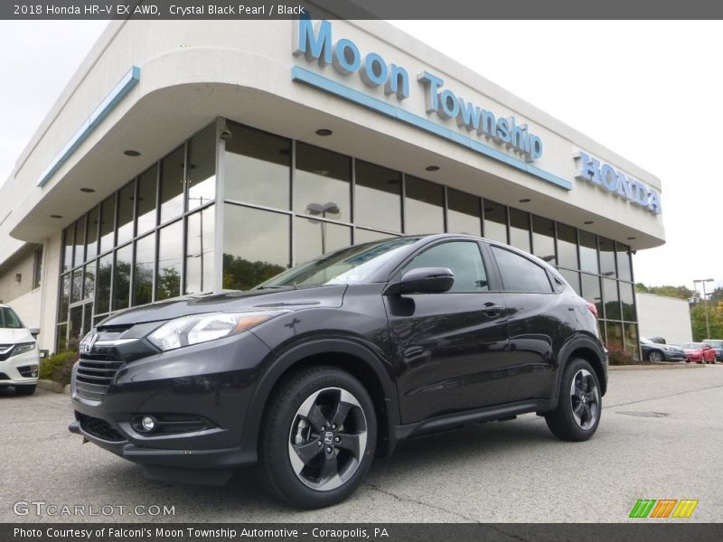 Crystal Black Pearl / Black 2018 Honda HR-V EX AWD
