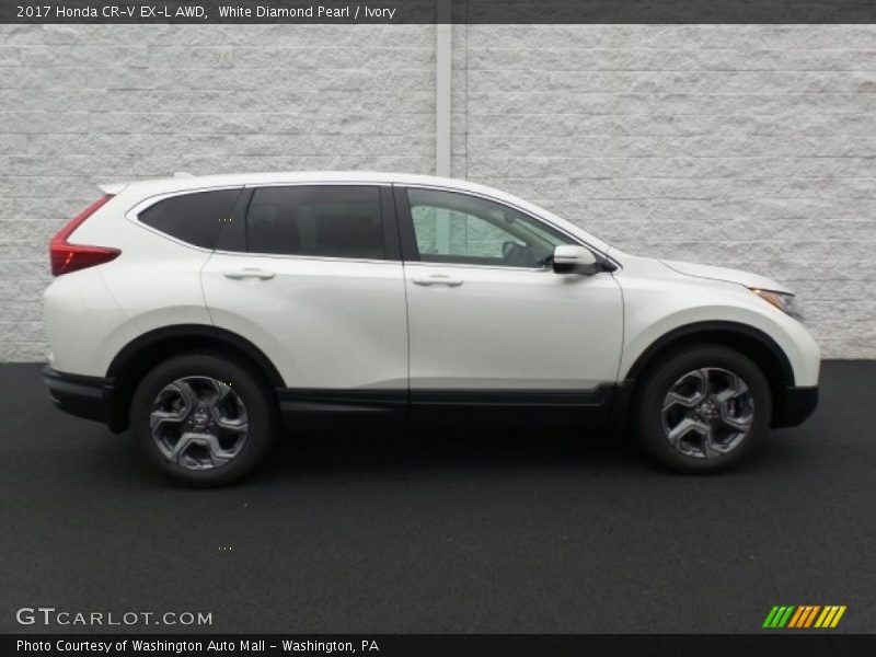 White Diamond Pearl / Ivory 2017 Honda CR-V EX-L AWD