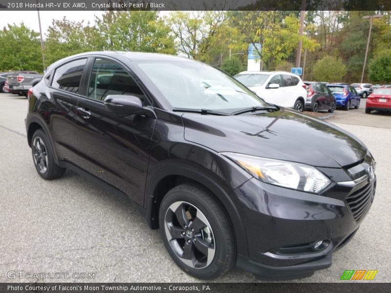 Crystal Black Pearl / Black 2018 Honda HR-V EX AWD