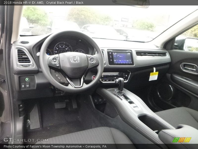 Crystal Black Pearl / Black 2018 Honda HR-V EX AWD