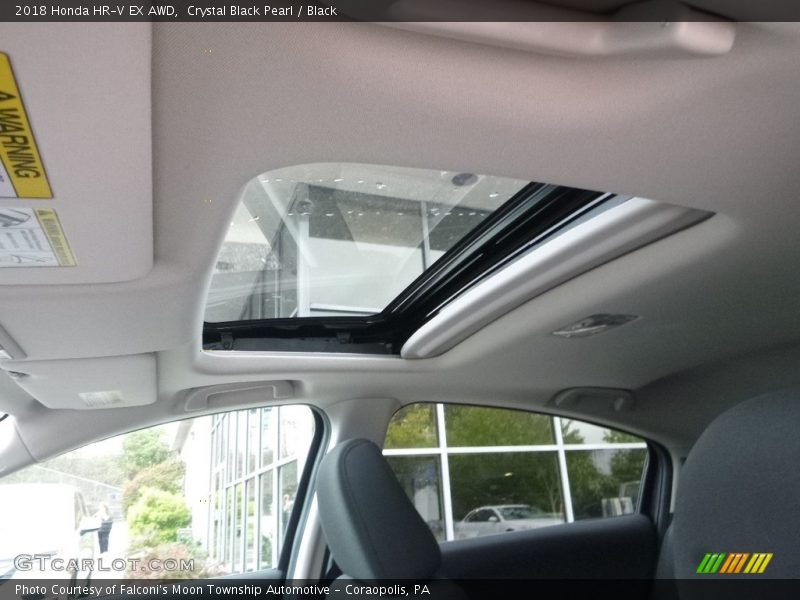 Crystal Black Pearl / Black 2018 Honda HR-V EX AWD