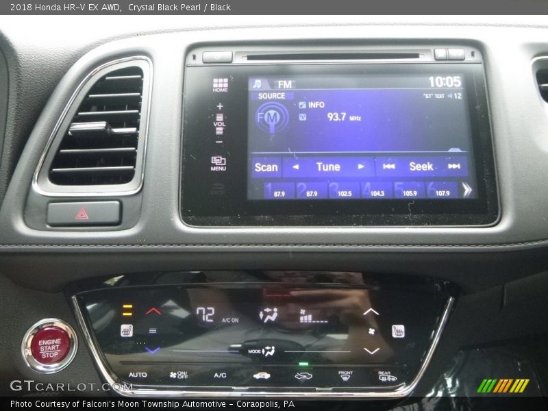 Crystal Black Pearl / Black 2018 Honda HR-V EX AWD