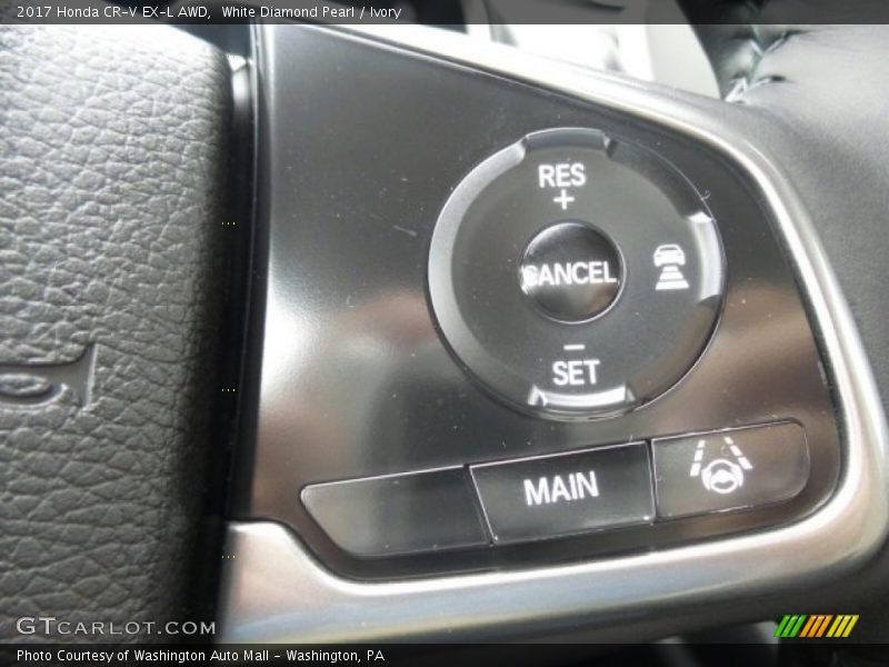 White Diamond Pearl / Ivory 2017 Honda CR-V EX-L AWD