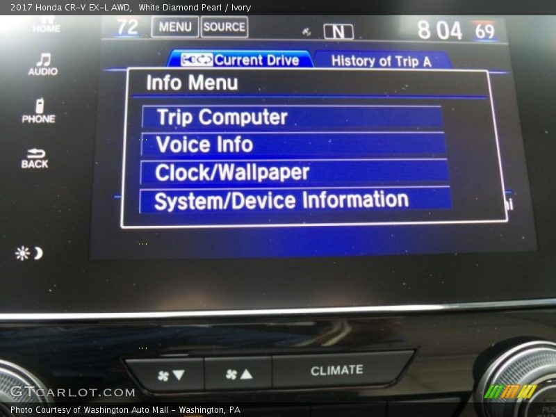White Diamond Pearl / Ivory 2017 Honda CR-V EX-L AWD