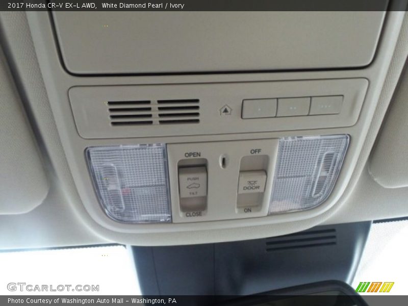 White Diamond Pearl / Ivory 2017 Honda CR-V EX-L AWD
