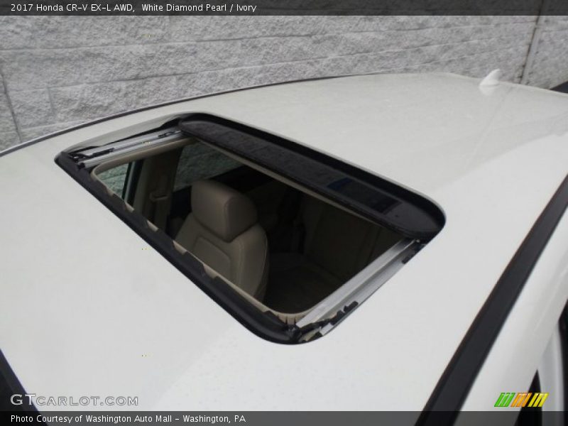 White Diamond Pearl / Ivory 2017 Honda CR-V EX-L AWD