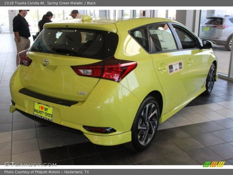 Spring Green Metallic / Black 2018 Toyota Corolla iM