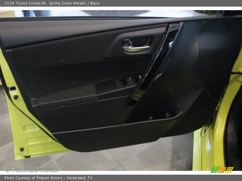 Spring Green Metallic / Black 2018 Toyota Corolla iM