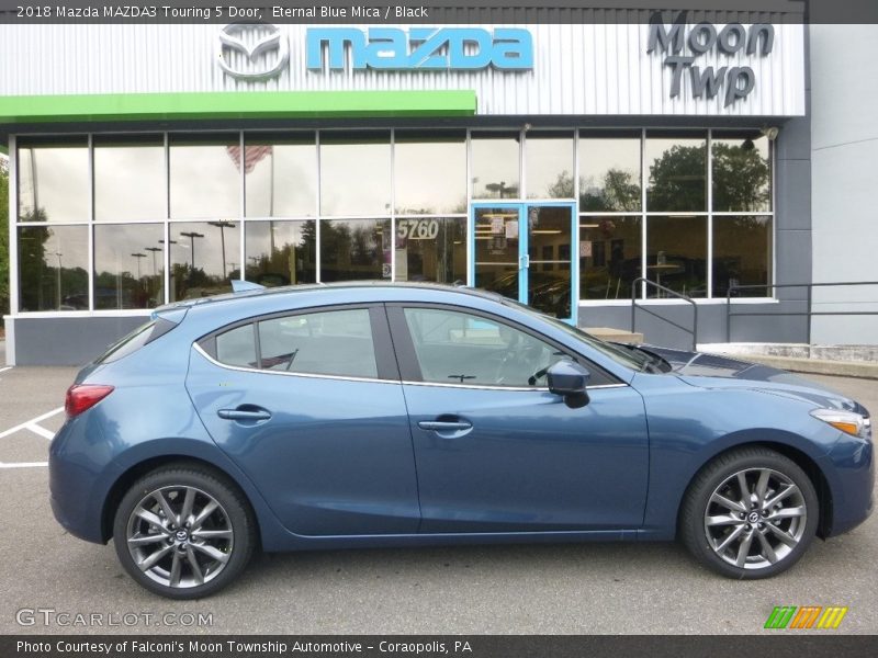 Eternal Blue Mica / Black 2018 Mazda MAZDA3 Touring 5 Door