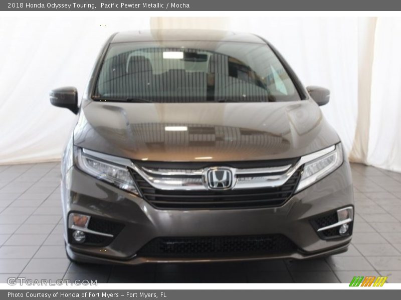 Pacific Pewter Metallic / Mocha 2018 Honda Odyssey Touring