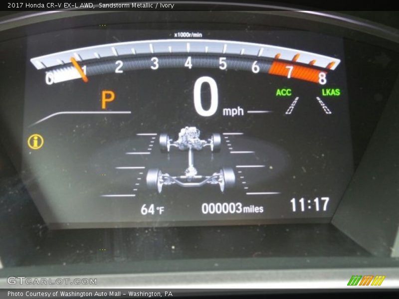 Sandstorm Metallic / Ivory 2017 Honda CR-V EX-L AWD