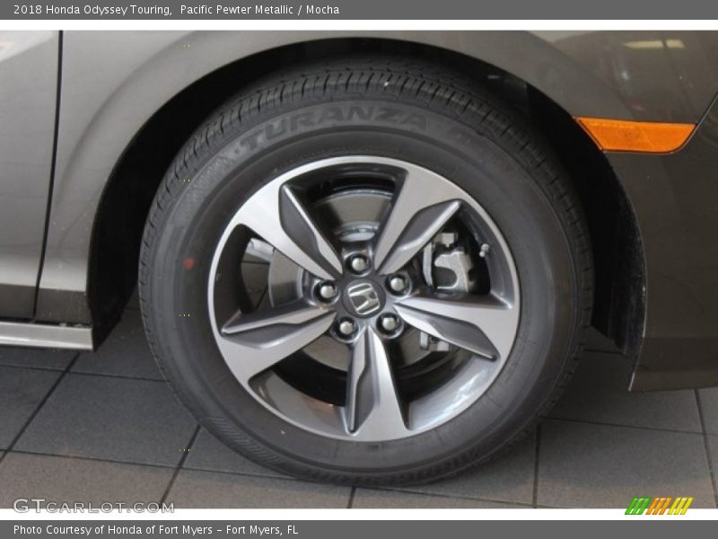 Pacific Pewter Metallic / Mocha 2018 Honda Odyssey Touring