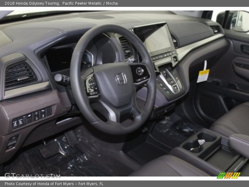 Pacific Pewter Metallic / Mocha 2018 Honda Odyssey Touring