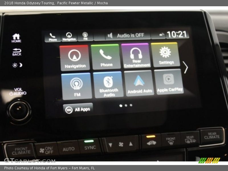 Pacific Pewter Metallic / Mocha 2018 Honda Odyssey Touring