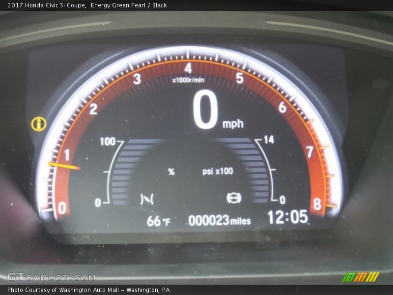 Energy Green Pearl / Black 2017 Honda Civic Si Coupe