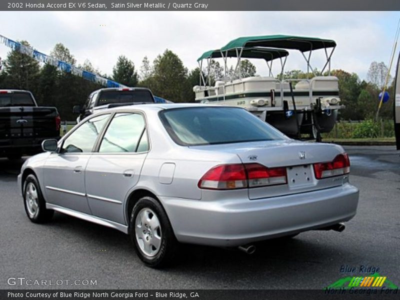 Satin Silver Metallic / Quartz Gray 2002 Honda Accord EX V6 Sedan