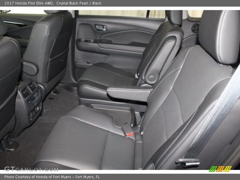 Crystal Black Pearl / Black 2017 Honda Pilot Elite AWD