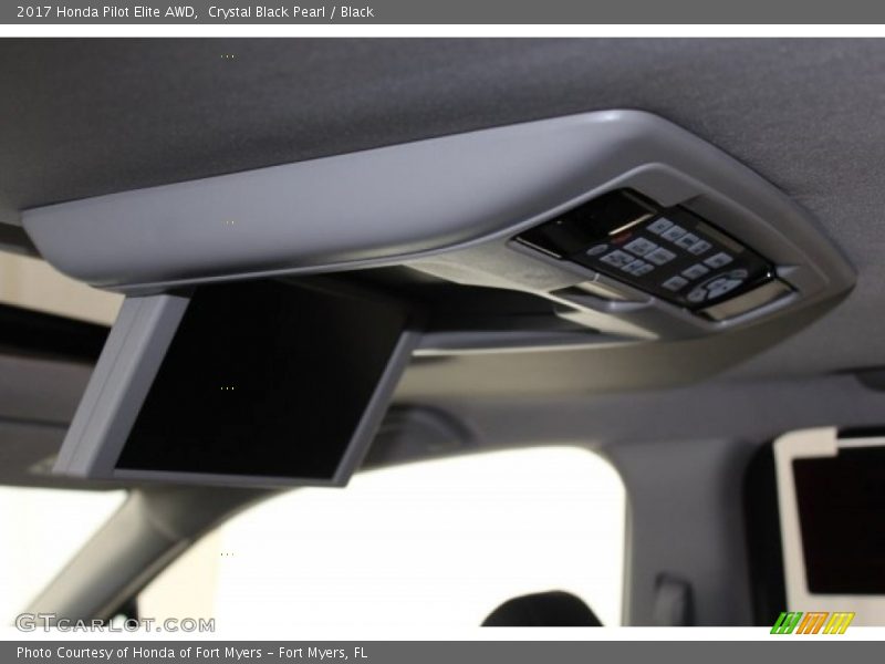 Crystal Black Pearl / Black 2017 Honda Pilot Elite AWD