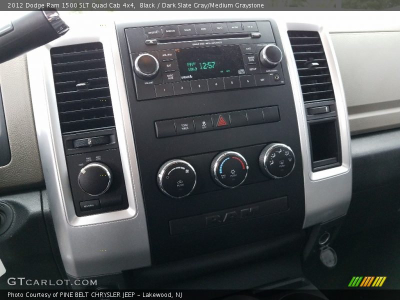 Black / Dark Slate Gray/Medium Graystone 2012 Dodge Ram 1500 SLT Quad Cab 4x4