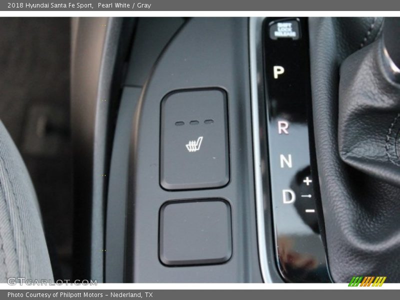 Pearl White / Gray 2018 Hyundai Santa Fe Sport