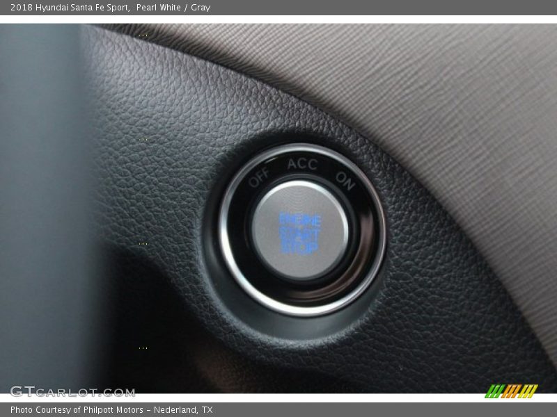 Pearl White / Gray 2018 Hyundai Santa Fe Sport