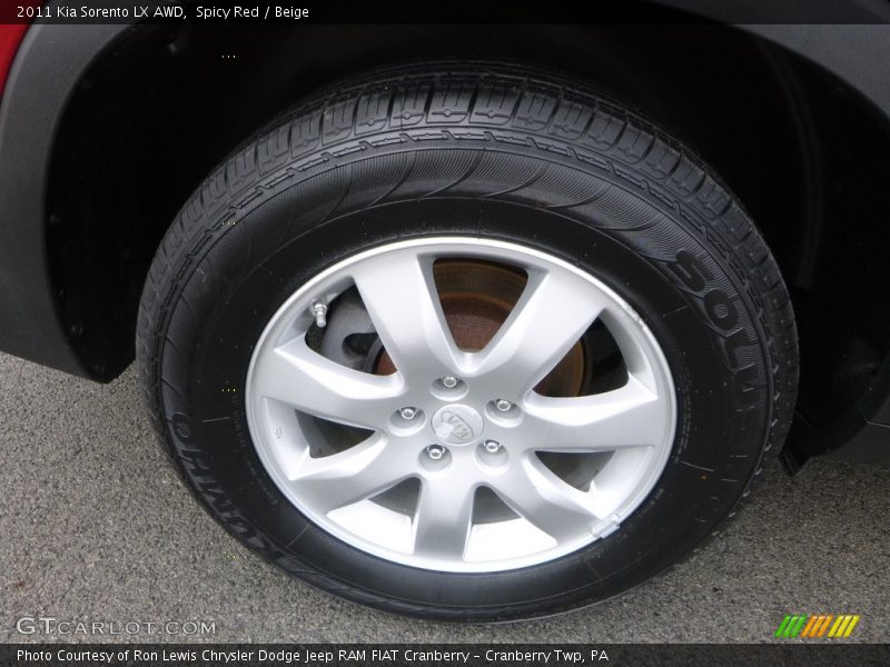Spicy Red / Beige 2011 Kia Sorento LX AWD