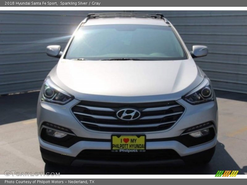 Sparkling Silver / Gray 2018 Hyundai Santa Fe Sport
