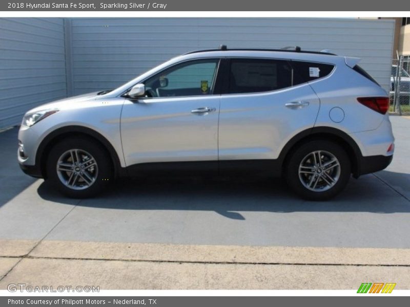 Sparkling Silver / Gray 2018 Hyundai Santa Fe Sport