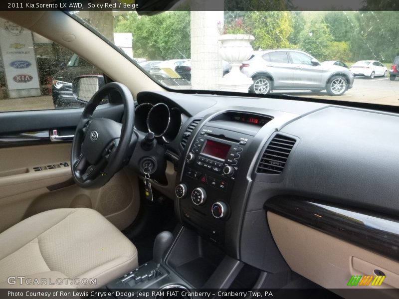 Spicy Red / Beige 2011 Kia Sorento LX AWD