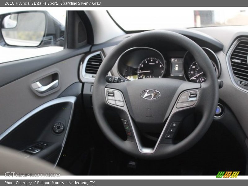 Sparkling Silver / Gray 2018 Hyundai Santa Fe Sport