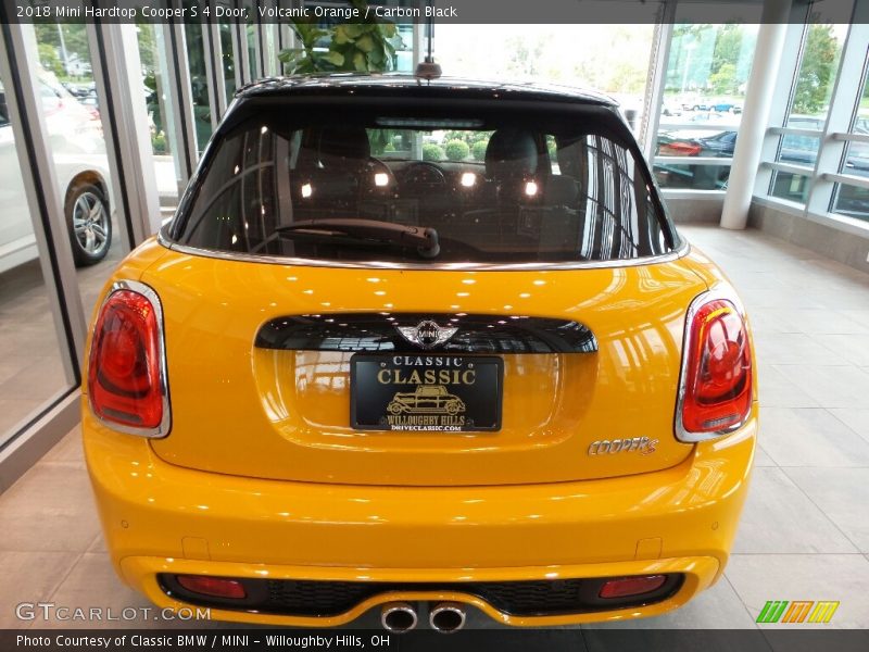 Volcanic Orange / Carbon Black 2018 Mini Hardtop Cooper S 4 Door