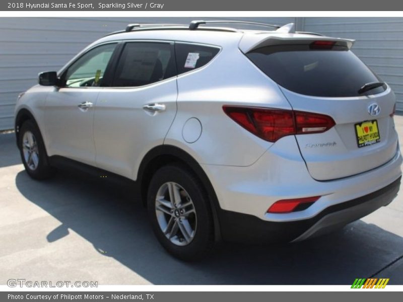 Sparkling Silver / Gray 2018 Hyundai Santa Fe Sport