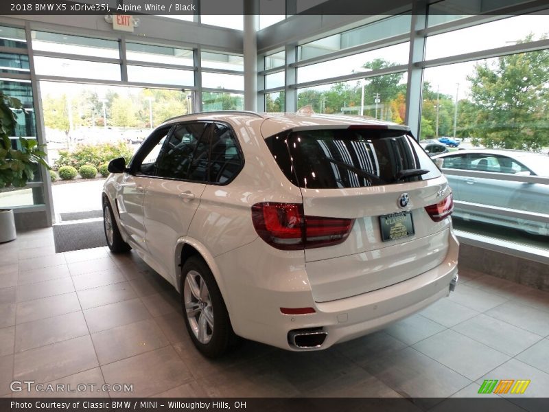 Alpine White / Black 2018 BMW X5 xDrive35i