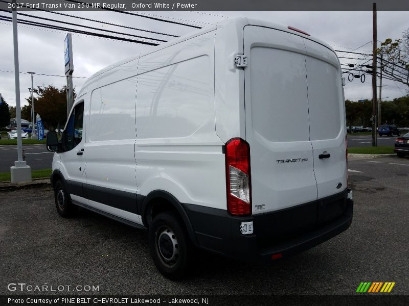 Oxford White / Pewter 2017 Ford Transit Van 250 MR Regular