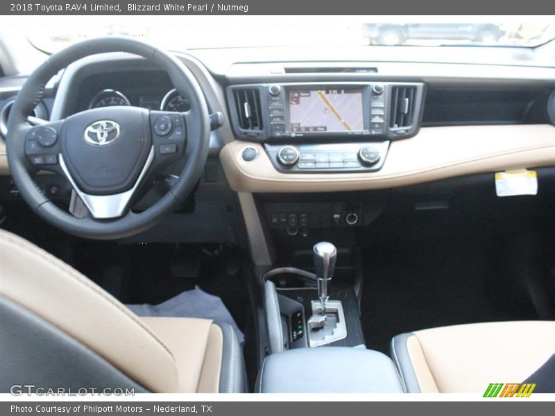 Blizzard White Pearl / Nutmeg 2018 Toyota RAV4 Limited