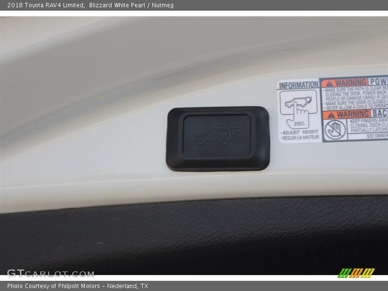 Blizzard White Pearl / Nutmeg 2018 Toyota RAV4 Limited