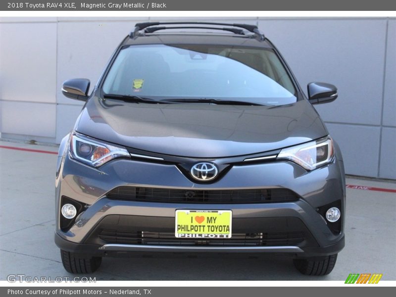 Magnetic Gray Metallic / Black 2018 Toyota RAV4 XLE