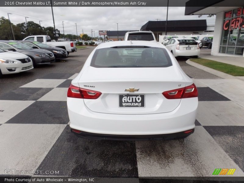 Summit White / Dark Atmosphere/Medium Ash Gray 2016 Chevrolet Malibu LT