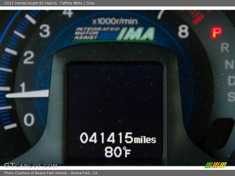 Taffeta White / Gray 2013 Honda Insight EX Hybrid