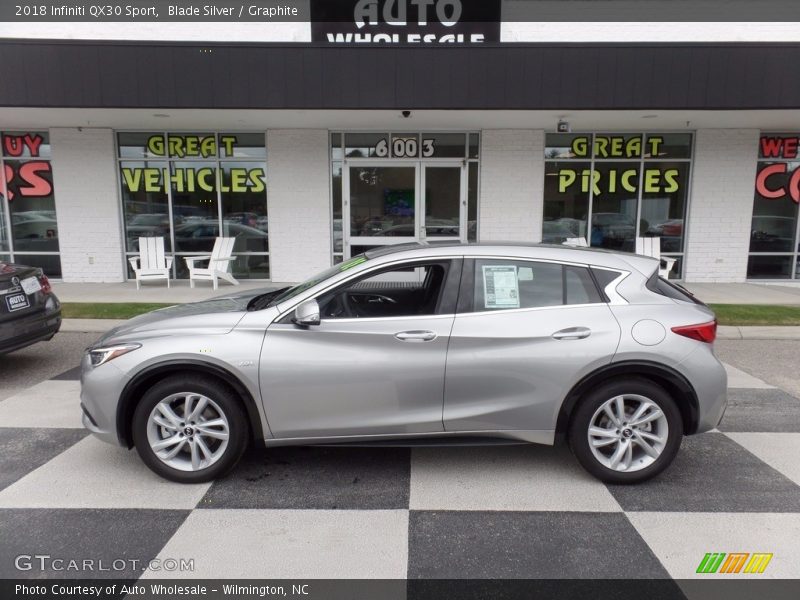 Blade Silver / Graphite 2018 Infiniti QX30 Sport