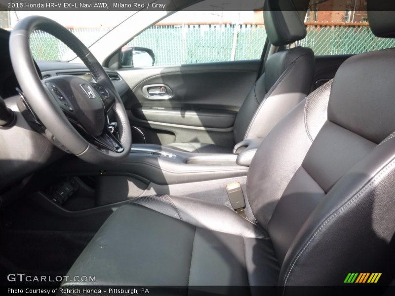 Milano Red / Gray 2016 Honda HR-V EX-L Navi AWD