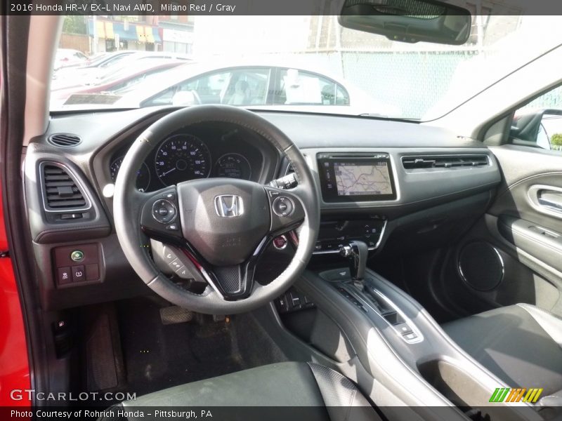 Milano Red / Gray 2016 Honda HR-V EX-L Navi AWD