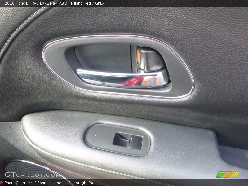 Milano Red / Gray 2016 Honda HR-V EX-L Navi AWD