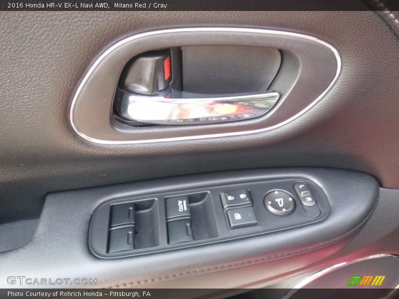 Milano Red / Gray 2016 Honda HR-V EX-L Navi AWD