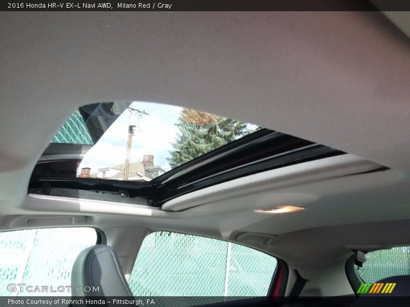 Milano Red / Gray 2016 Honda HR-V EX-L Navi AWD