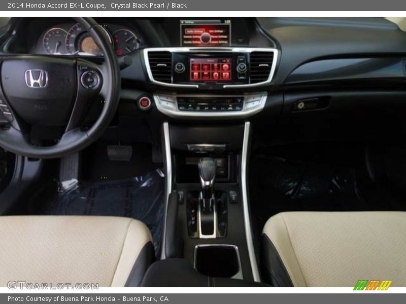 Crystal Black Pearl / Black 2014 Honda Accord EX-L Coupe