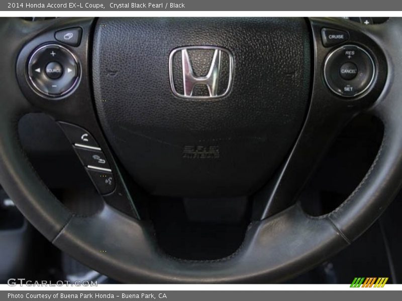 Crystal Black Pearl / Black 2014 Honda Accord EX-L Coupe